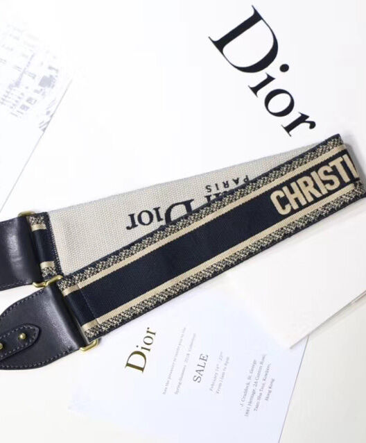 Christian Dior Wide shoulder strap Black